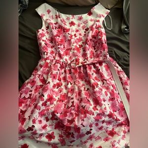 Eliza J pink floral dress in size 14. New.